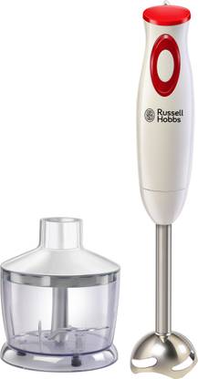 Russell Hobbs 300 W White, Red Hand Blender, Chopper, Electric Whisk