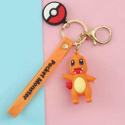 Sai Globe Cute Classy 3D Pokémon Silicone Heavy Keyring Key Chain