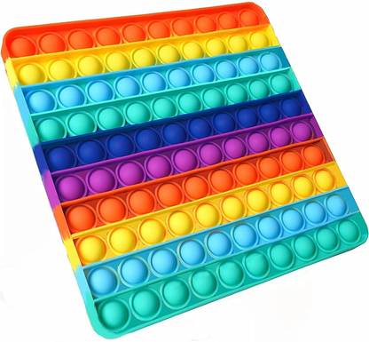coolcold Big Size ( 20x20 cm ) Zumbo Pop It Fidget Toys,Push Pop Bubble Fidget Sensory Toy,Autism Special Needs Silicone Stress Relief Toy,Great Fidget Toy Sensory Toys Novelty Gifts for Girls Boys Kids Adults Square