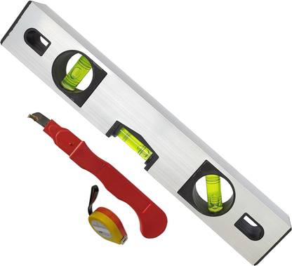DUMDAAR Heavy 3m Measuring Tape 1pc Sunmica cutter 12 inch Spirit Level With (Pack of 3) Magnetic Carpenter's Level