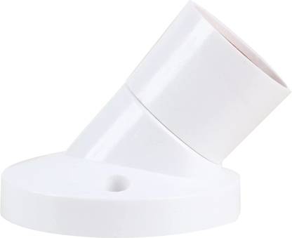 KLICK Modular Bulb Holder, Angle Batten Holder, Batten Lamp Holder for Domestic and Commercial Use (6A, 240V,White) Plastic Light Socket