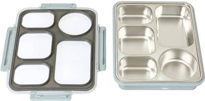 Femora High Steel Rectangle Lunch Box Container for Office 1 Containers Lunch Box