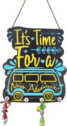 KNU craftvila Wooden It's Time for a new adventure Name Plate