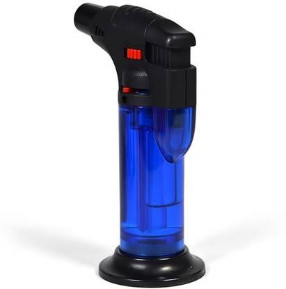 LITTLE GOA Coloured Double Jet Flame Bong Shaped Lighter Refillable Blow Torch Pocket Lighter