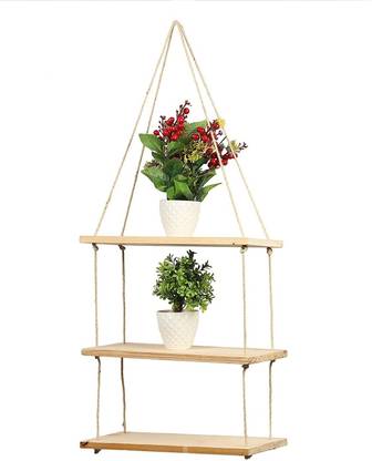 Shree Hans Creation Wooden Wall Shelf