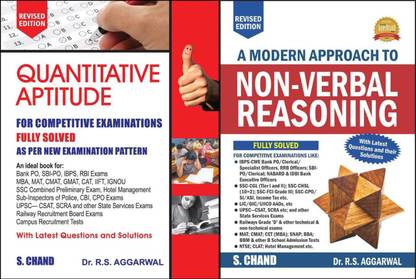 Quantitative Apitude For Competitive Exams And A Modern Approach To Non Verbal Reasoning