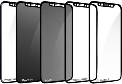 Maxboost Edge To Edge Tempered Glass for iPhone 7 Plus / iPhone 8 Plus Combo Of 5 Tempered Glass