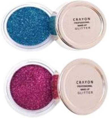 crayon Blue & Mauve Glitter Pack of 2