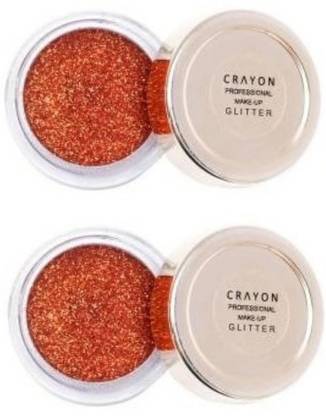 crayon orange glitter (orange) & orange glitter (orange)