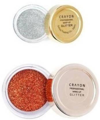 crayon SILVER MULTI GLITTER (SILVER MULTI GLITTER) & orange glitter (orange)