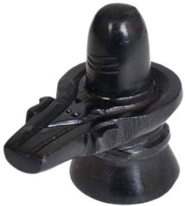 gandak Lord Shivling, Shiv Lingam, Lord Shiv Puja Shivlinga for Home and Office Temple, Table, Vehicle Decorative Showpiece  -  7 cm