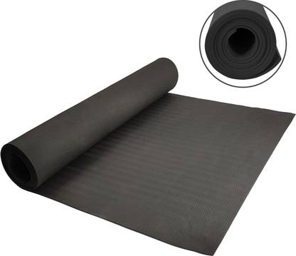 DecorSecrets Anti-Skid Yoga Mat for Men & Women, Exercise for Gym/Home Workout Fitness Black 4 mm Exercise & Gym Mat
