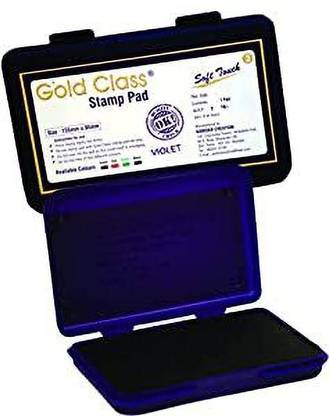 GoldClass Stamp Pad - Pack of 2 (Large,Violet) Stamp Pad Ink