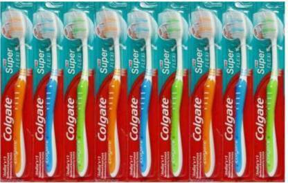 Colgate NEW SUPERFLEXI MEDIUM Ultra Soft Toothbrush (9 Toothbrushes) Ultra Soft Toothbrush