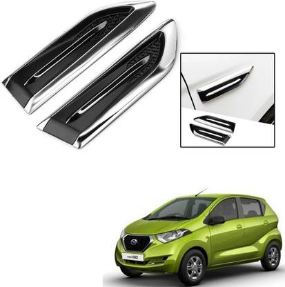 Znee Smart ZS-V754 Smart Shark Simulation Outlet Vents Hood Decoration Vents Intake Air Car Modification Car Stickers For Datsun Redi Go Side Scoop