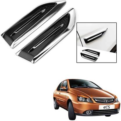 Znee Smart ZS-V678 Smart Shark Simulation Outlet Vents Hood Decoration Vents Intake Air Car Modification Car Stickers For Tata Indigo CS Side Scoop