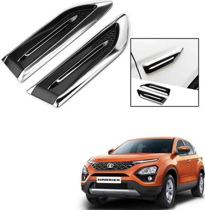 Znee Smart ZS-V843 Smart Shark Simulation Outlet Vents Hood Decoration Vents Intake Air Car Modification Car Stickers For Tata Harrier Side Scoop