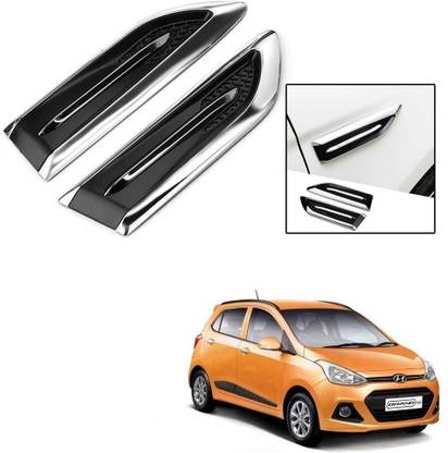 Znee Smart ZS-V845 Smart Shark Simulation Outlet Vents Hood Decoration Vents Intake Air Car Modification Car Stickers For Hyundai I10 Grand Side Scoop