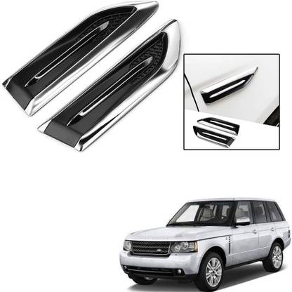 Znee Smart ZS-V699 Smart Shark Simulation Outlet Vents Hood Decoration Vents Intake Air Car Modification Car Stickers For Land Range Rover Sport Side Scoop