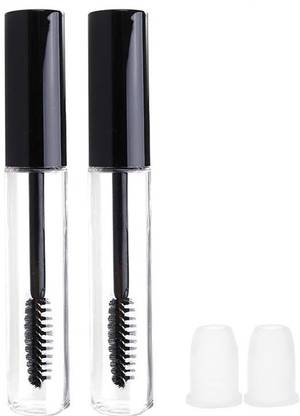 Vinayakart 2 pcs 7 ml Reusable Empty Mascara Bottle Tube Container for Eyelash Growth Oil /Mascara with Brush for Home and Travel