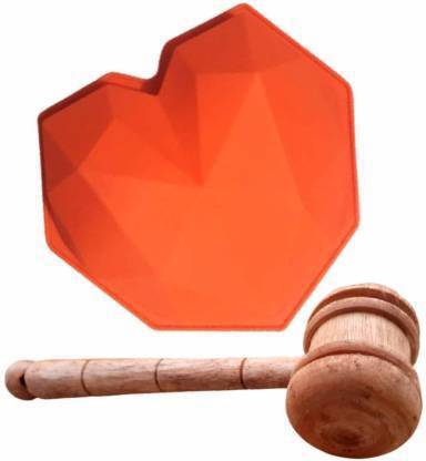 Grabitt 1107 Reusable Silicon Pinata Cake Mould with Free Smash Hammer | 3D Diamond Shape Full Cake Maker Cake Maker