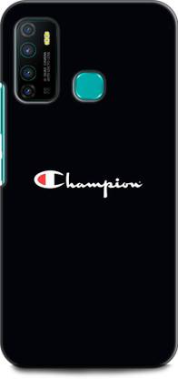 WallCraft Back Cover for Infinix Hot 9 CHAMPION, LOGO, BLACK, QUOTES
