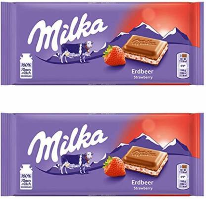 milka Strawberry Yogurt Chocolate Bars