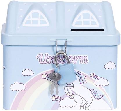 jYOKRi Your Kids Coin Bank It is a unicorn imprint coin Bank or piggy bank that comes for both Boys and Girls, so let your child learn to save money and make them learn the value of money. best thing for Birthday return gifts Money Saving Box Coin Bank