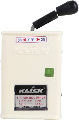 KLICK Changeover Switch LT Control Three Pole 32 Amp Circuit Breaker (3 Ph 415V) Jumbo-275 MCB