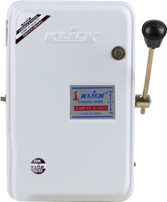 KLICK Automatic Change Over Electric Circuit Disconnector Switch for Easy Operation (32A, 240V) Indoor Plug-In Electronic Timer Switch