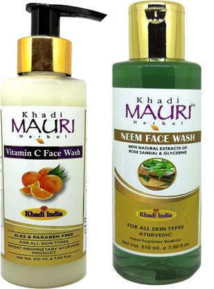 Khadi Mauri Neem & Vitamin C  - Pack of 1 Face Wash
