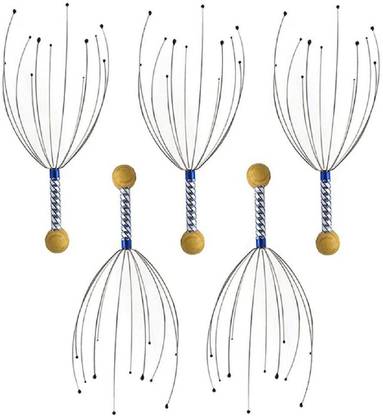 HOME SMART Head Massager with Soft Rubber Beads for Pain Relief (5Pc) Massager