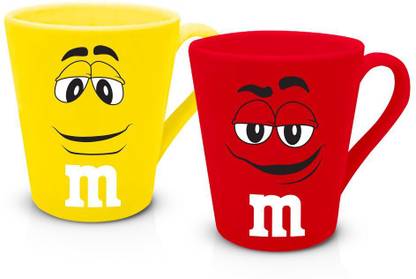 m&m's Combo of Red & Yellow Ceramic Coffee Mug