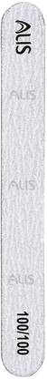 alis Nail Filer Double Sided For Nail Shaper Nail File Grey Straight Pack of 1 (Grey Straight Nail File 1 Pcs)