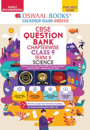 Oswaal CBSE Question Bank Chapterwise For Term-II, Class 9, Science (For 2022 Exam)