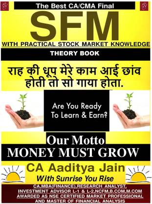 Ca Final Sfm Theory Book By Ca Aaditya Jain