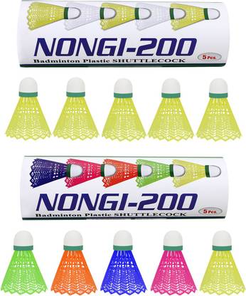 Nongi 200 Plastic Shuttle  - Multicolor