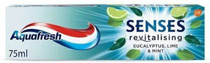 Aqua Fresh SENSES REVITALISING EUCALYPTUS,LIME & MINT TOOTHPASTE 75 ML Toothpaste