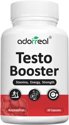 Adorreal Testo booster for stamina, energy, strength 60 capsules pack of 1