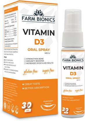 FARM BIONICS Vitamin D3 8000 IU Liquid
