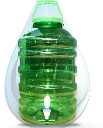Buildingshop Water Can with Tap - Water Jar 20 Liter - Water Camper with Strong Handle & High Bottled Water Dispenser