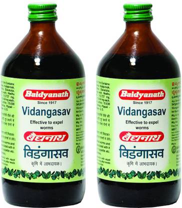 Baidyanath Vidangasava - Effective to Expel Worms, 450 ml -