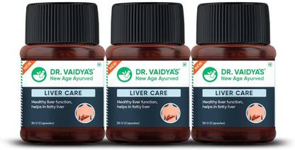 DR. VAIDYA'S Liver Care Capsules - For Daily Liver Detox & Helps with Fatty Liver | Ayurvedic