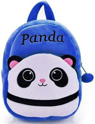 DTSM Collection Panda Premium Quality Soft Children, Kids, Baby, Velvet Traveling & 1 NEW School Bag (Multicolor, 10 L) School Bag (Blue, 10 L) Waterproof School Bag