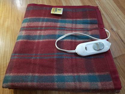 MAPEL Checkered Single Electric Blanket for Heavy Winter