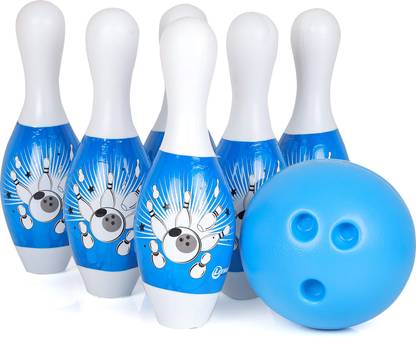 HighRoof 6 pins 1 Ball Bowling Game Set for Kids Toy Sports Bowling Set Bowling blue Bowling Ball Sports Bowling Set Sports Bowling Set