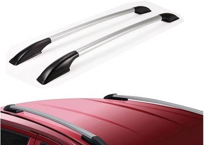 VOCADO Car Silver Drill Roof Rail with Adhesive Tape For Volkswagen Polo Cross (Silver Colour) Car Beading Roll For Bumper, Grill and Garnish Cover