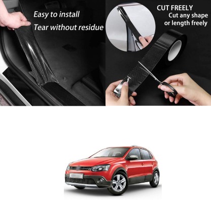 Front Rear Door Entry Fits for Most CarSill Guard Scuff Plate Car door Sill Protector Strips Universal Car Sill Protector Protective Film Bumper Protector