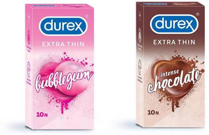 ड्यूरेक्स Condom Pack of 2*10(Bubble+Choco) कंडोम