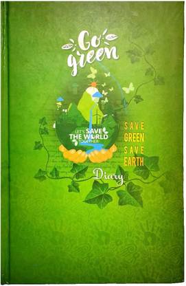 Memories Save Green Save Earth Notebook Regular Diary Ruled 160 Pages